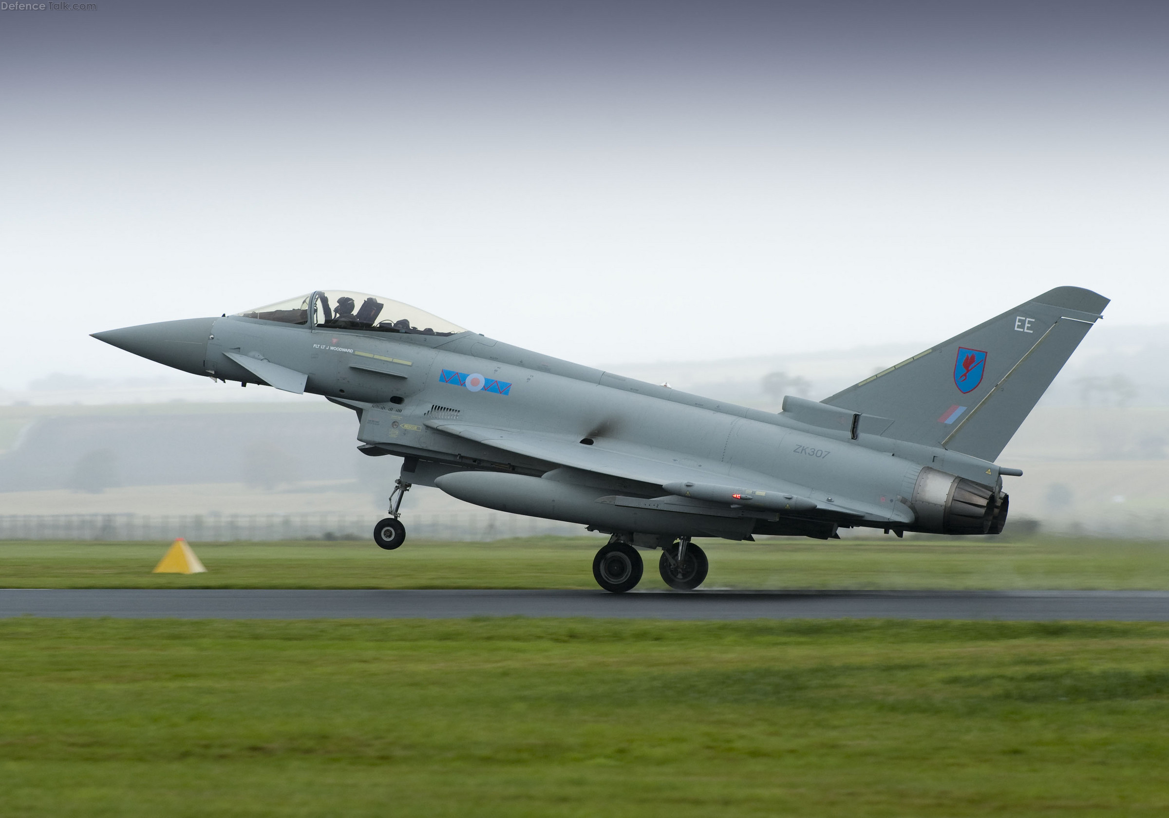 Eurofighter Typhoon Landing at RAF Leuchars