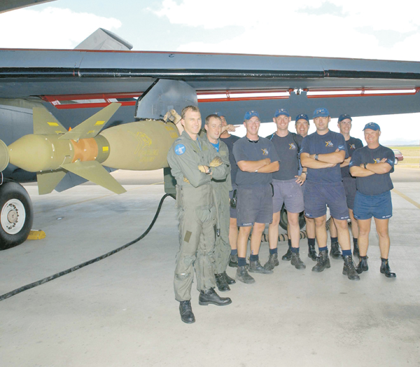 F-111 with GBU-10 2000lbs Laser Guided Bomb