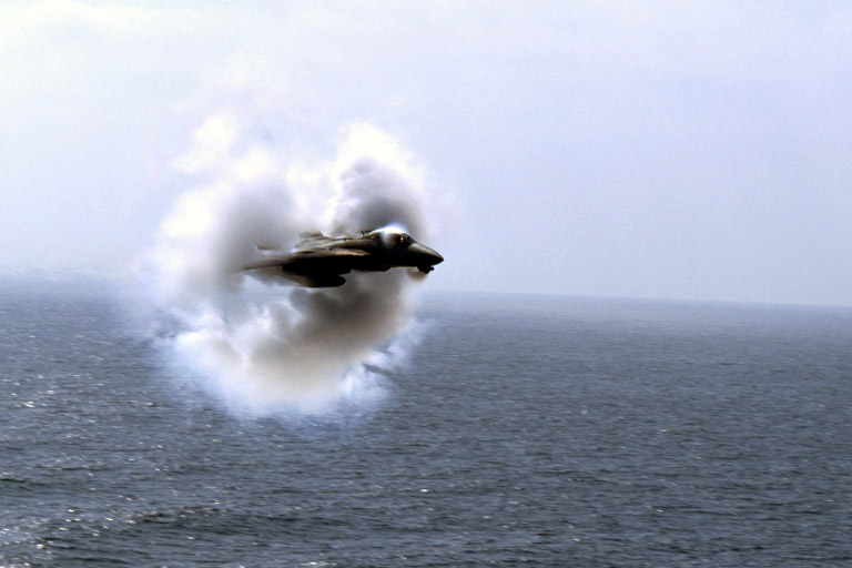 F-14 breaking the sound barrier