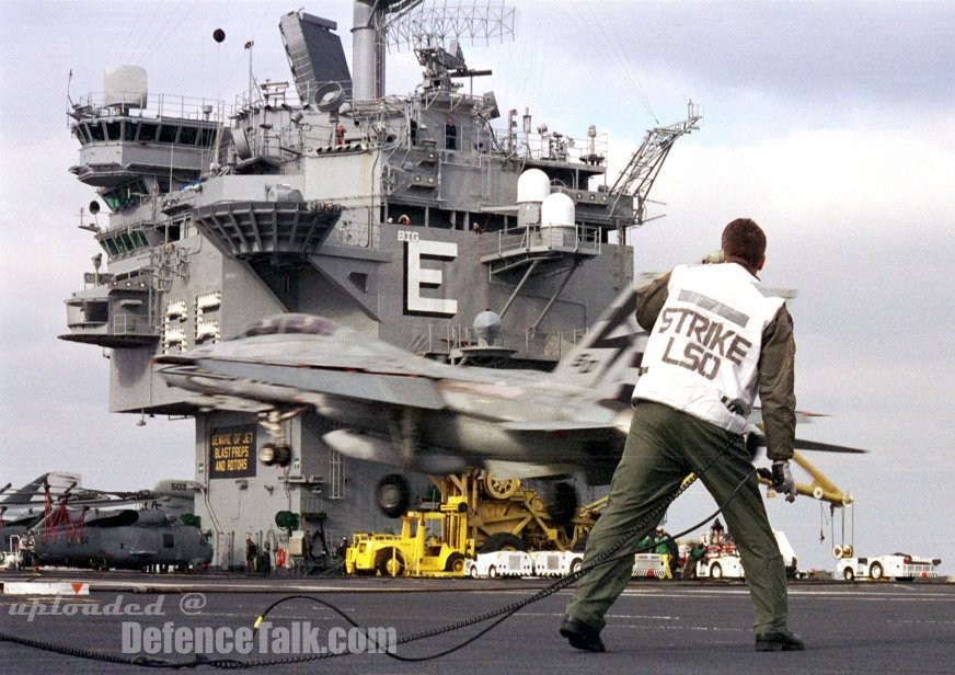 F-14 of US Navy Flight Deck Landing