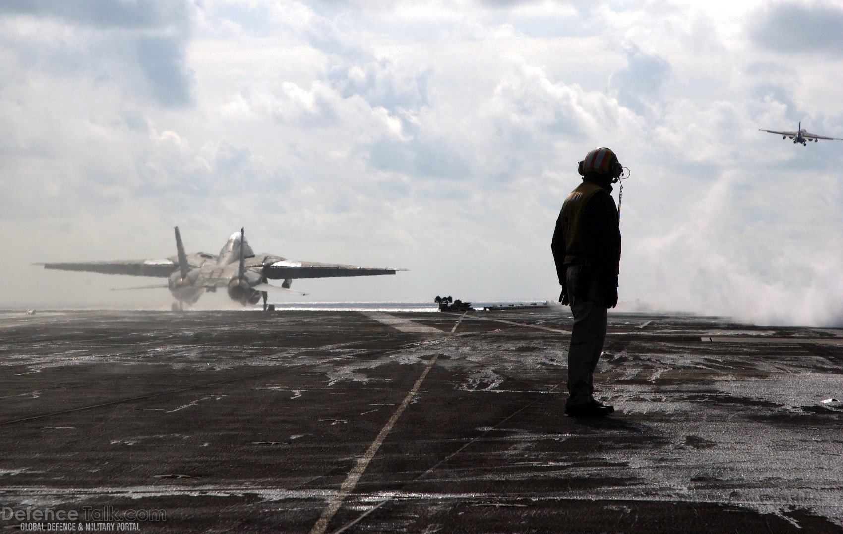 F-14 Tomcat Fighter's Final Deployment - Takes off