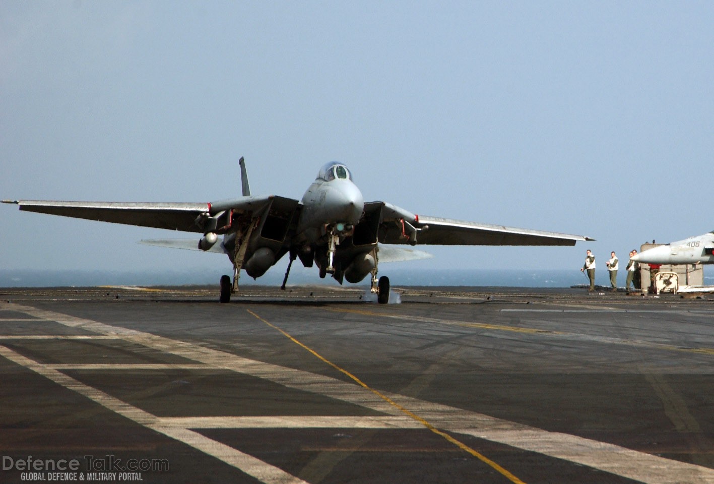 F-14D Tomcat lands on Aircraft carrier - Final Deployment