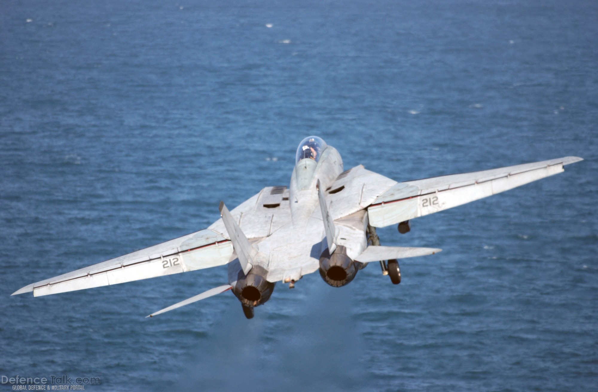 F-14D Tomcat launches from aircraft carrier - Final Deployment