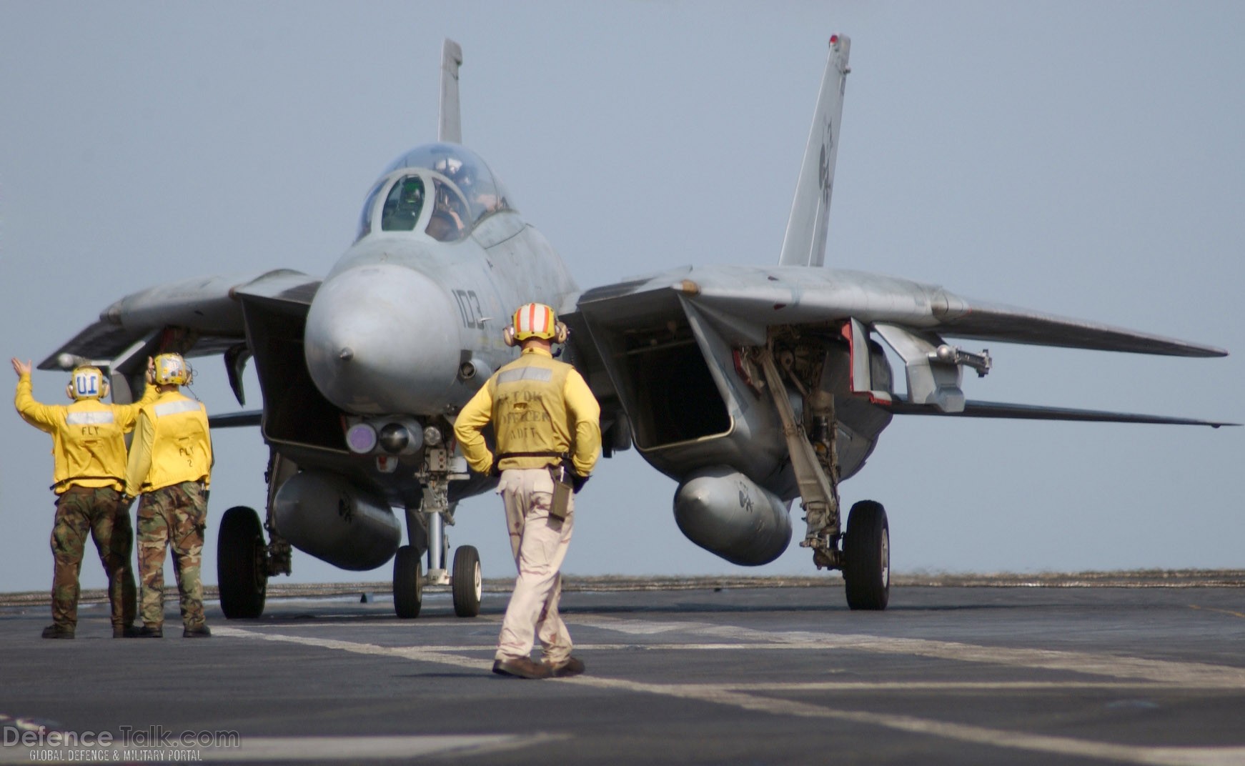 F-14D Tomcat on the flight deck - Final Deployment