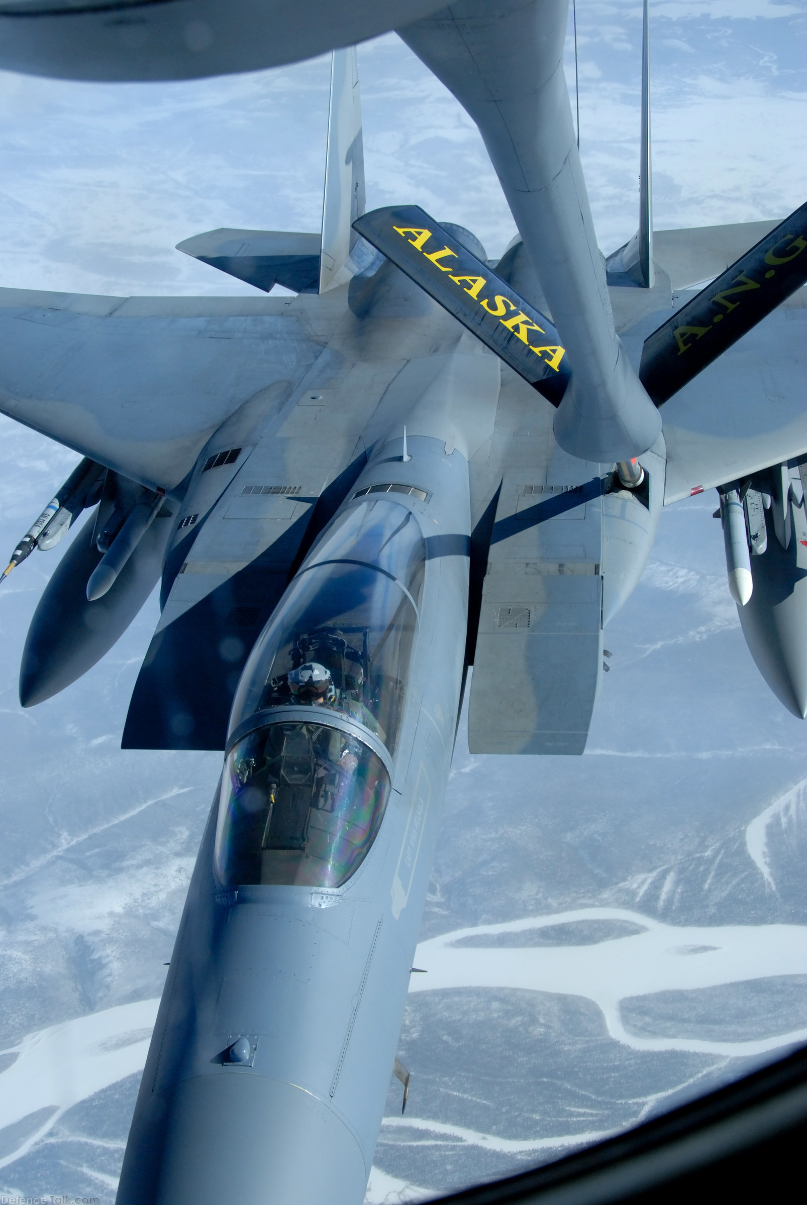 F-15 Refuels from KC-135