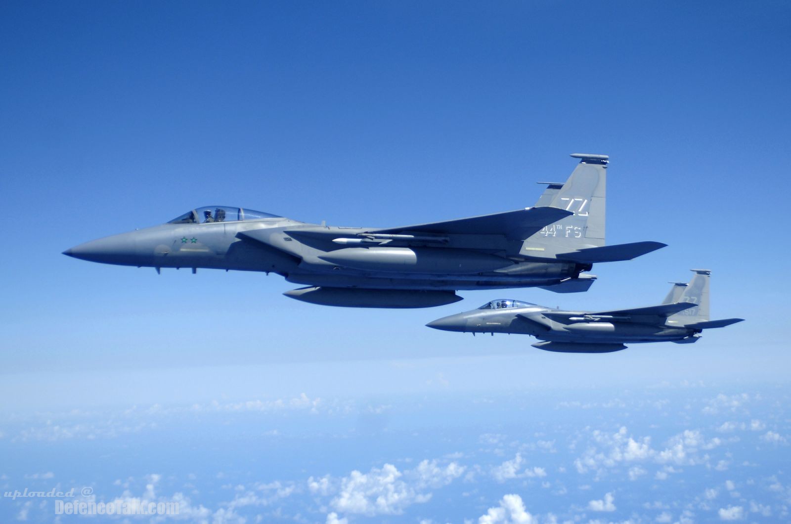 F-15 Strike Eagles soar over the Pacific Ocean - Valiant Shield 2006