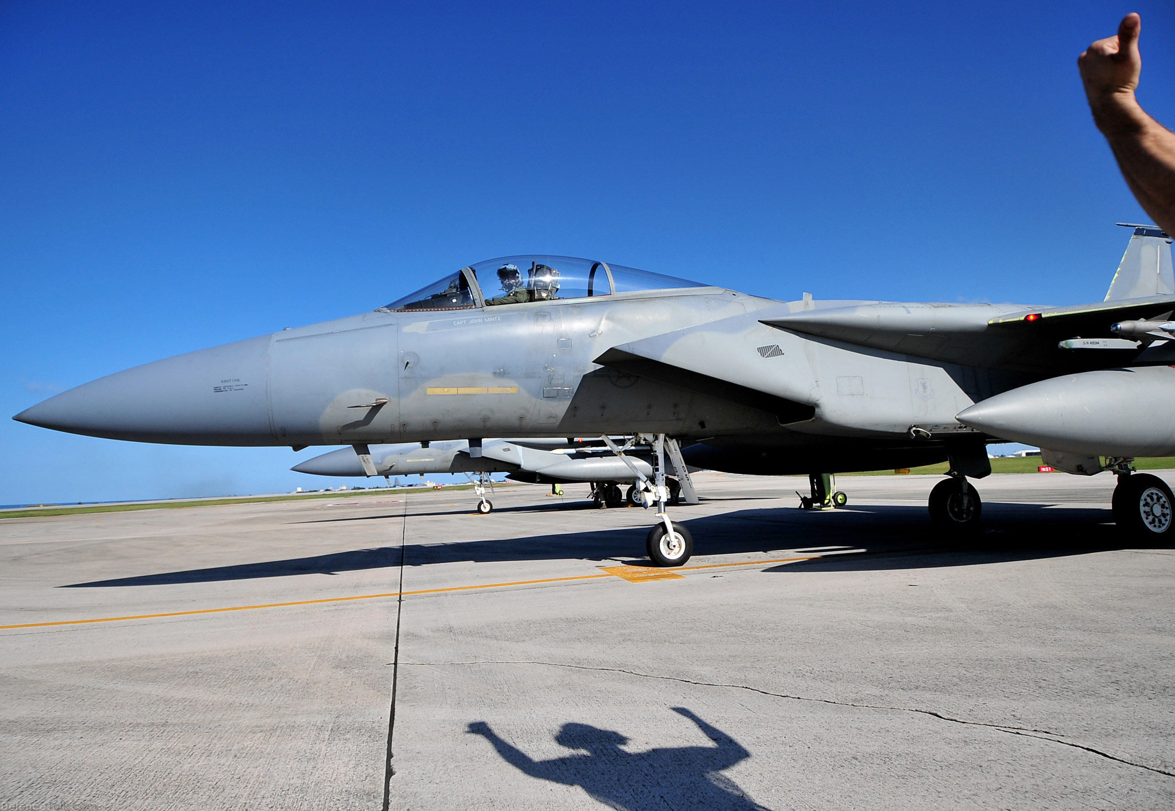 F-15C cleared for Taxi - USAF-JASDF Training Mission