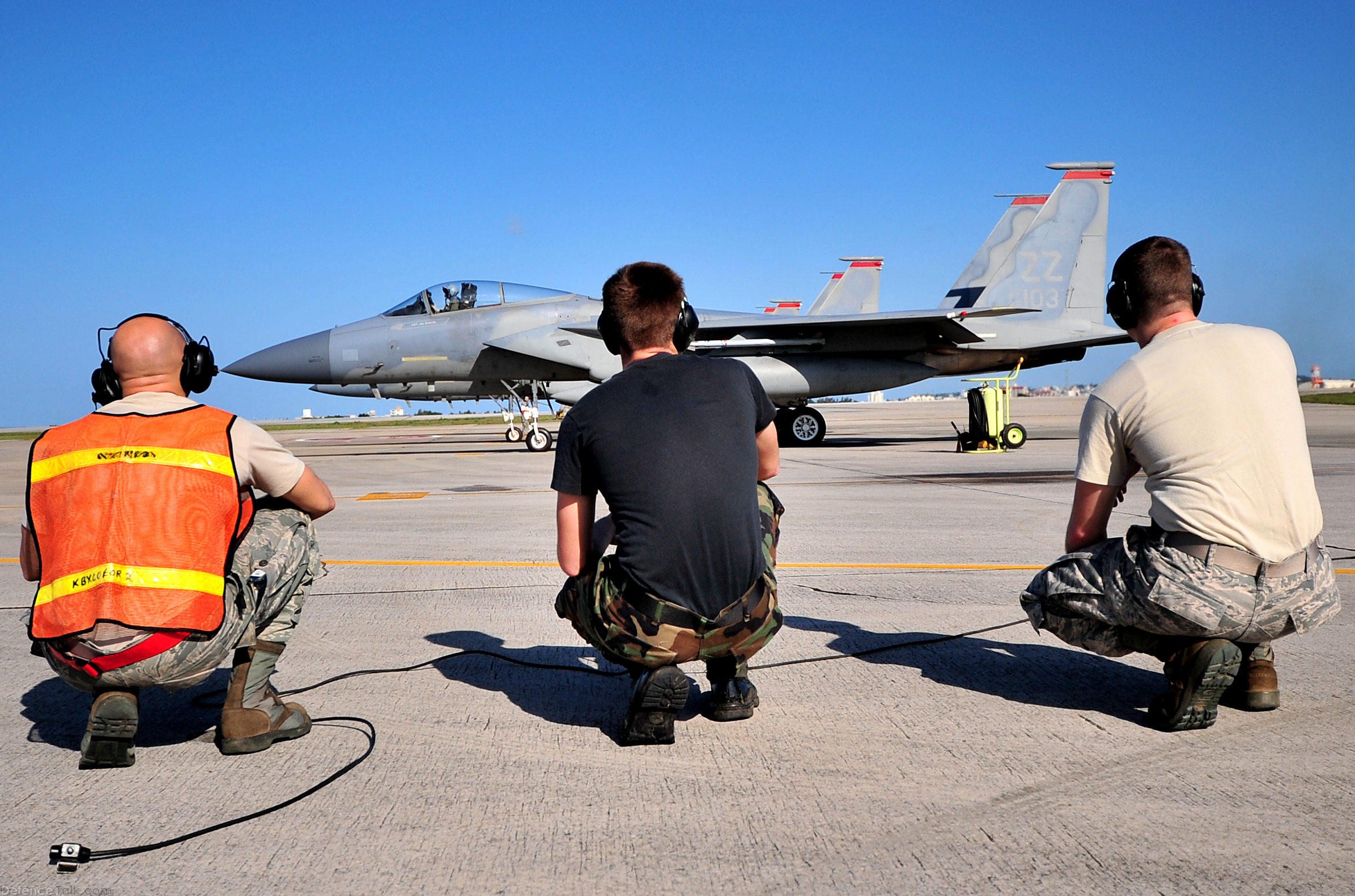 F-15C Eagle Taxi - USAF-JASDF Training