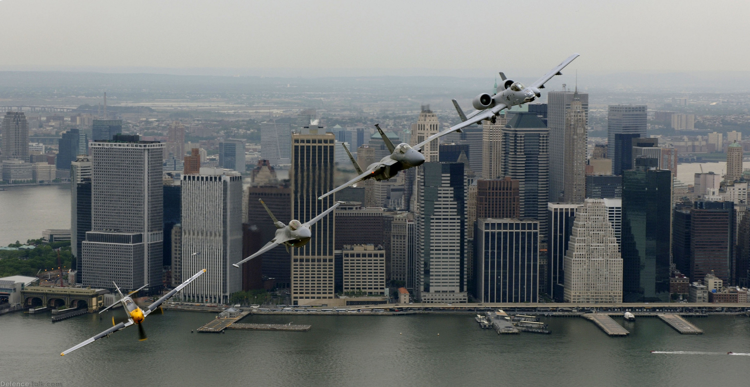 F-15E Heritage Flight over New York