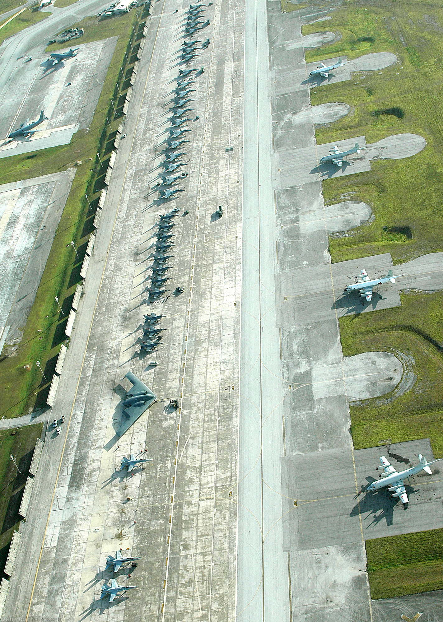 F-15E in a flightline for Valiant Shield Exercise