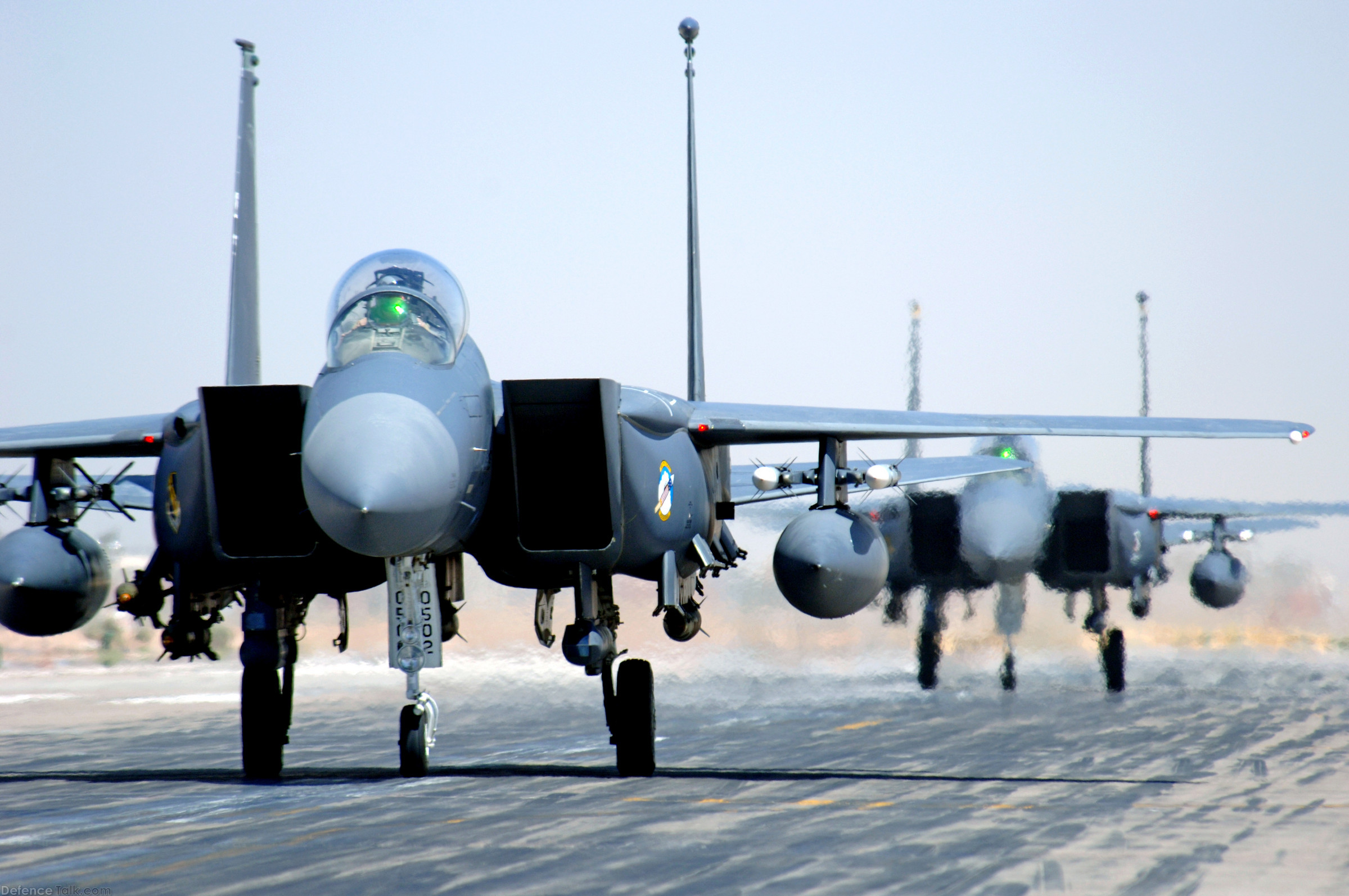 F-15E taxi at Balad Air Base, Iraq