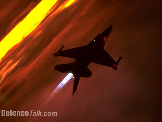 F-16 Sunset