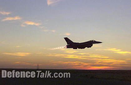 F-16 Sunset