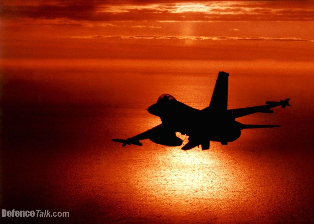 F-16 Sunset