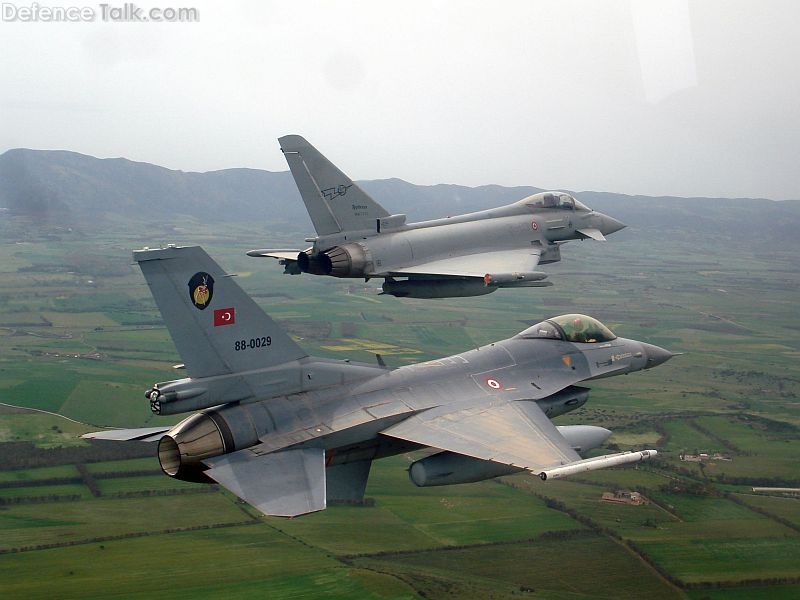F-16 with EF-2000