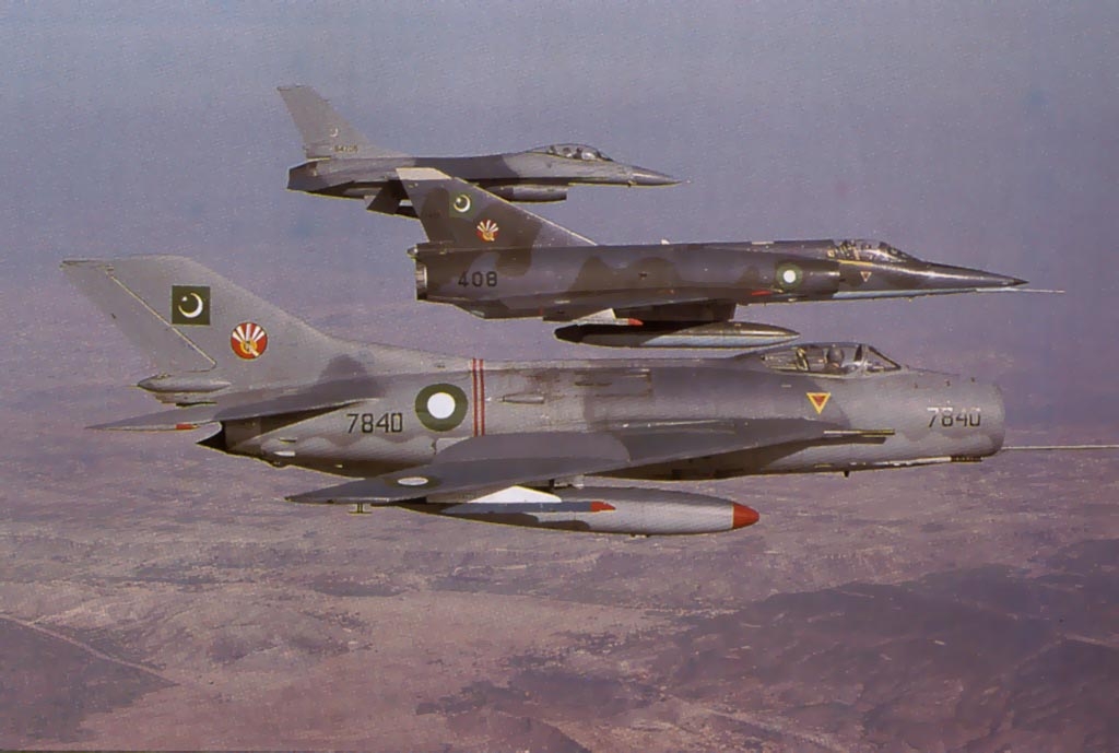 F-16A,F-6 farmer,Mirage-5 aircraft from SSC