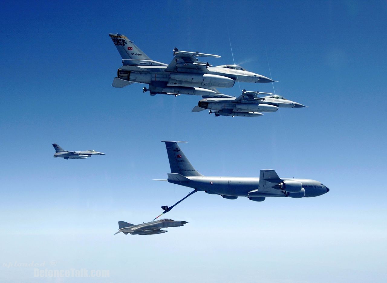 F-16's, KC-135R, F-4E Terminator