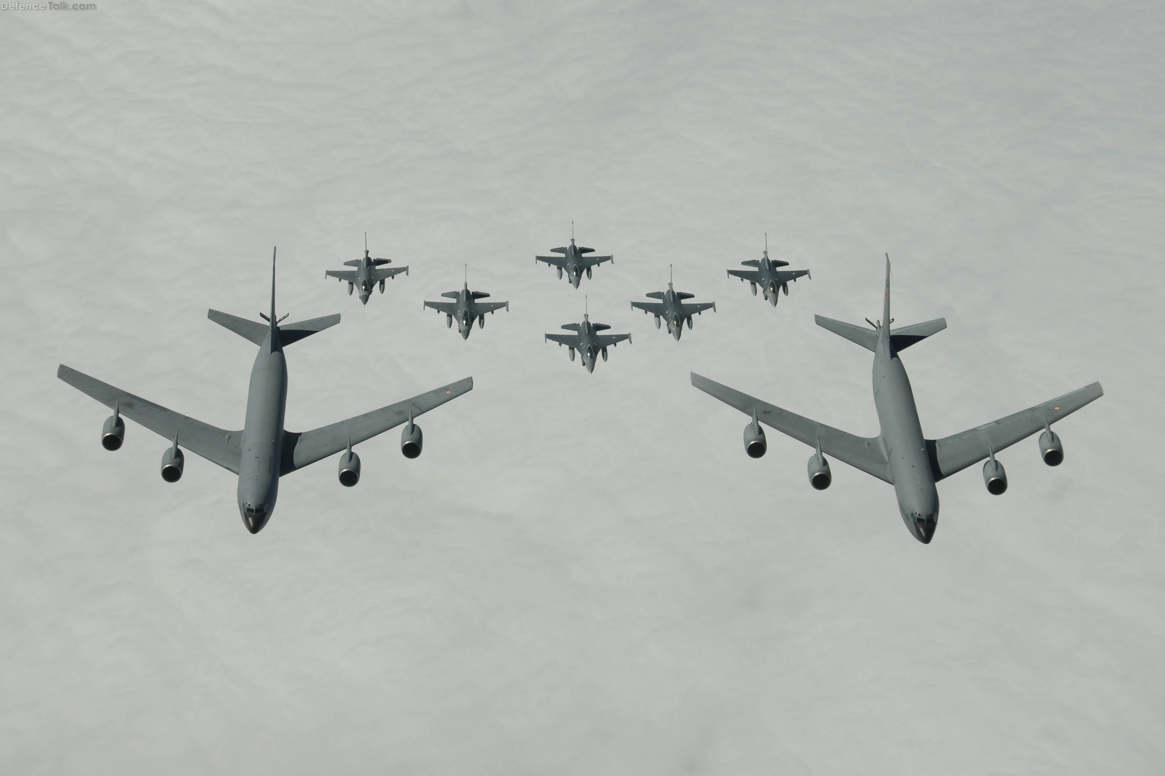 F-16's with KC-135's