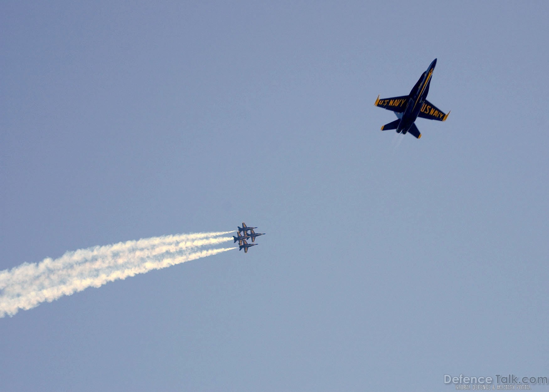 F-18 aerial maneuvers - Blue Angels, US Navy