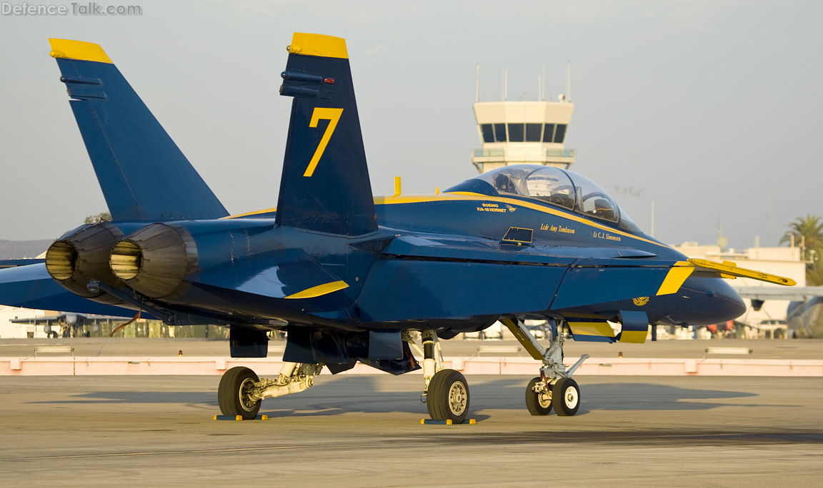 F-18 Blue Angel Parked - Miramar 2010 Airshow