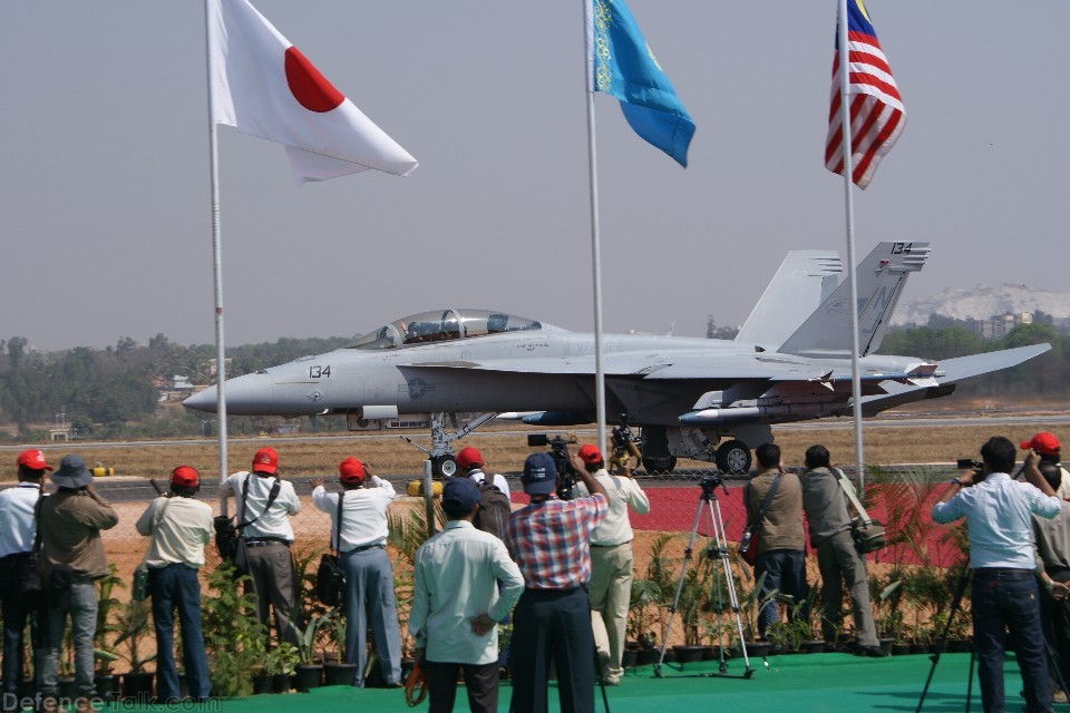 F-18 Fighter Jet - Aero India 2009 Air Show