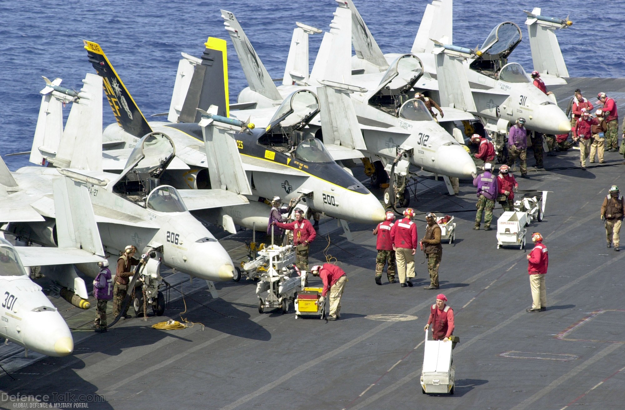 F-18 Fighter on USS Kitty Hawk (CV 63) - US Navy