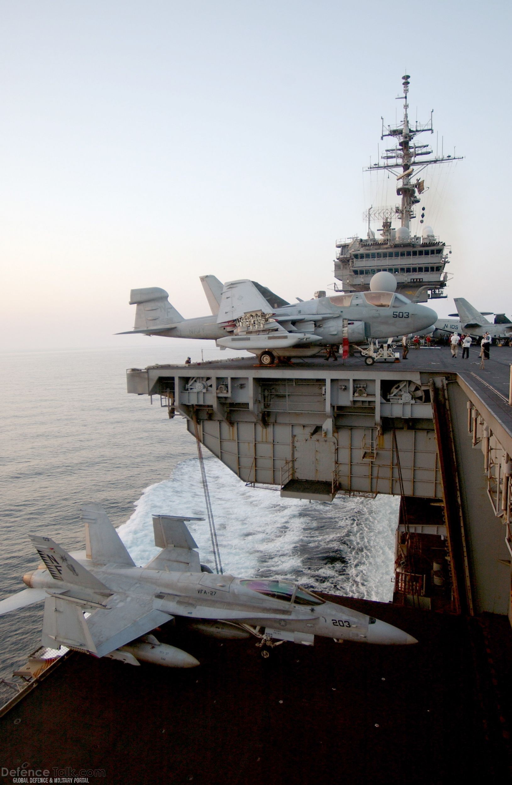 F-18 on USS Kitty Hawk (CV 63) - US Navy