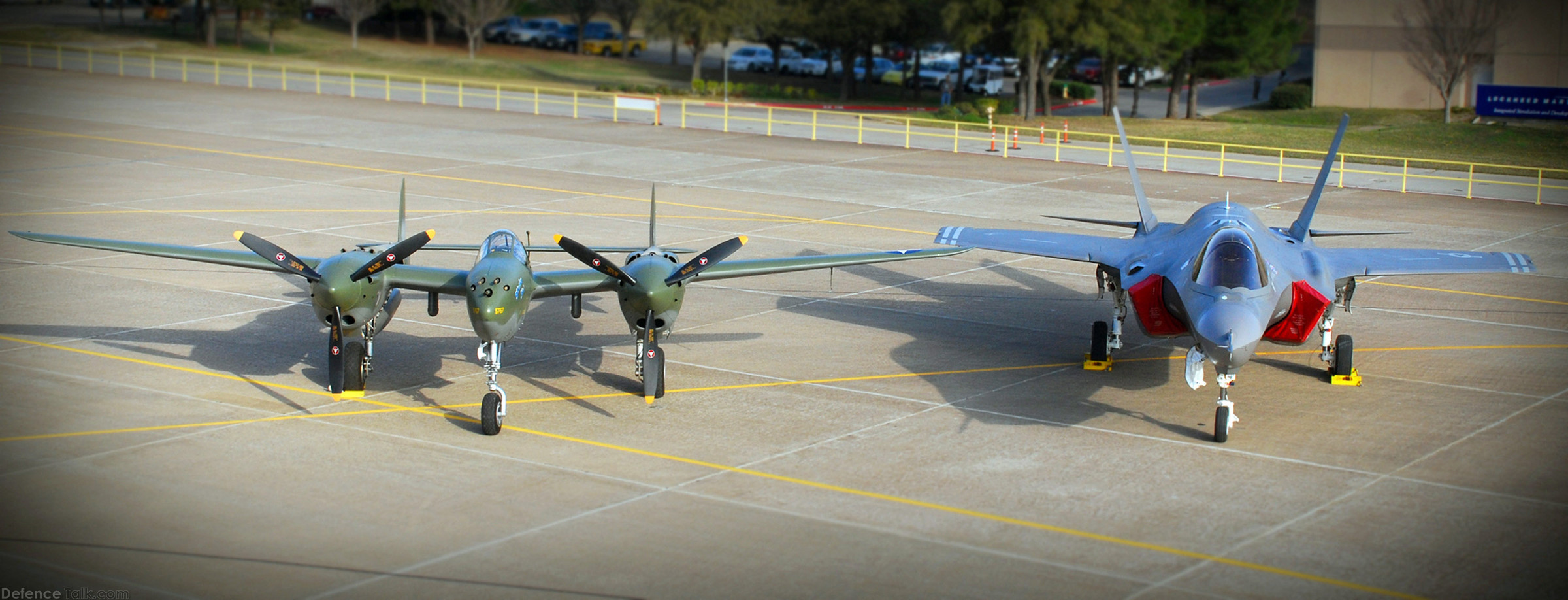 F-35 and P-38 Lightning