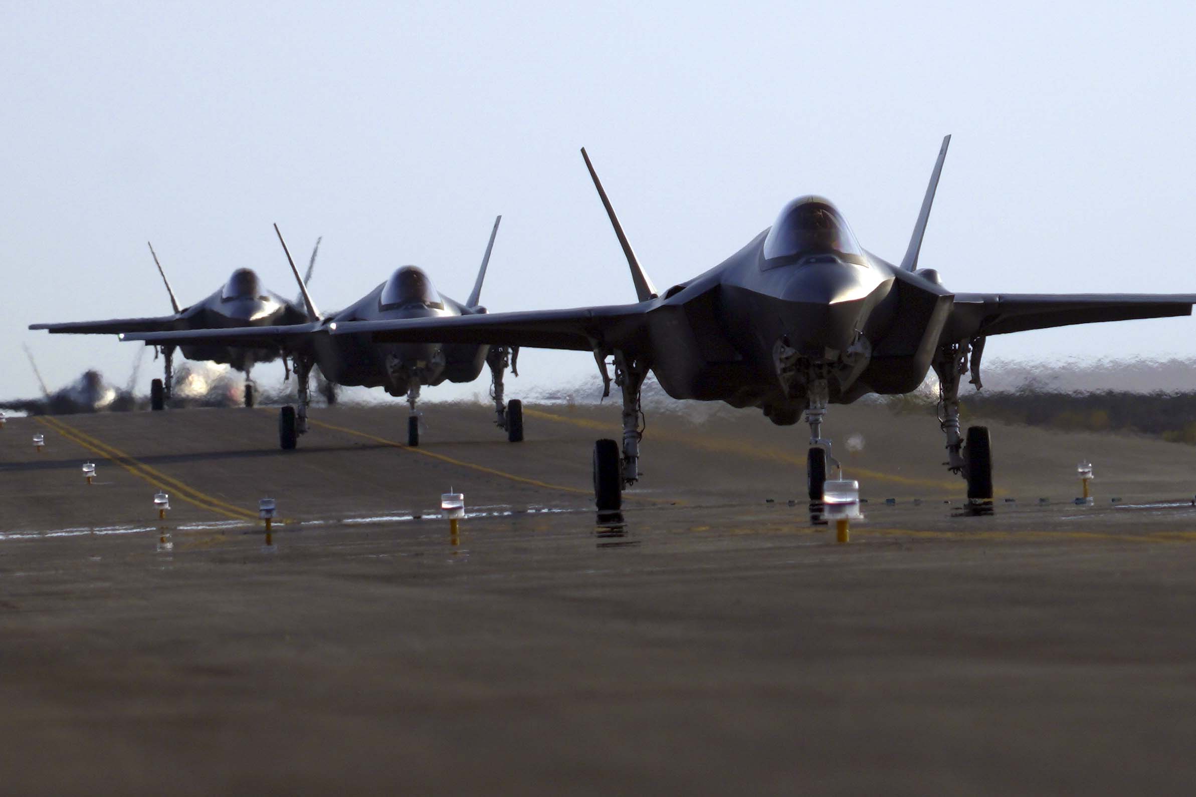 F-35A Lightning II Aircraft, US Air Force, Return To Al Dhafra Air Base