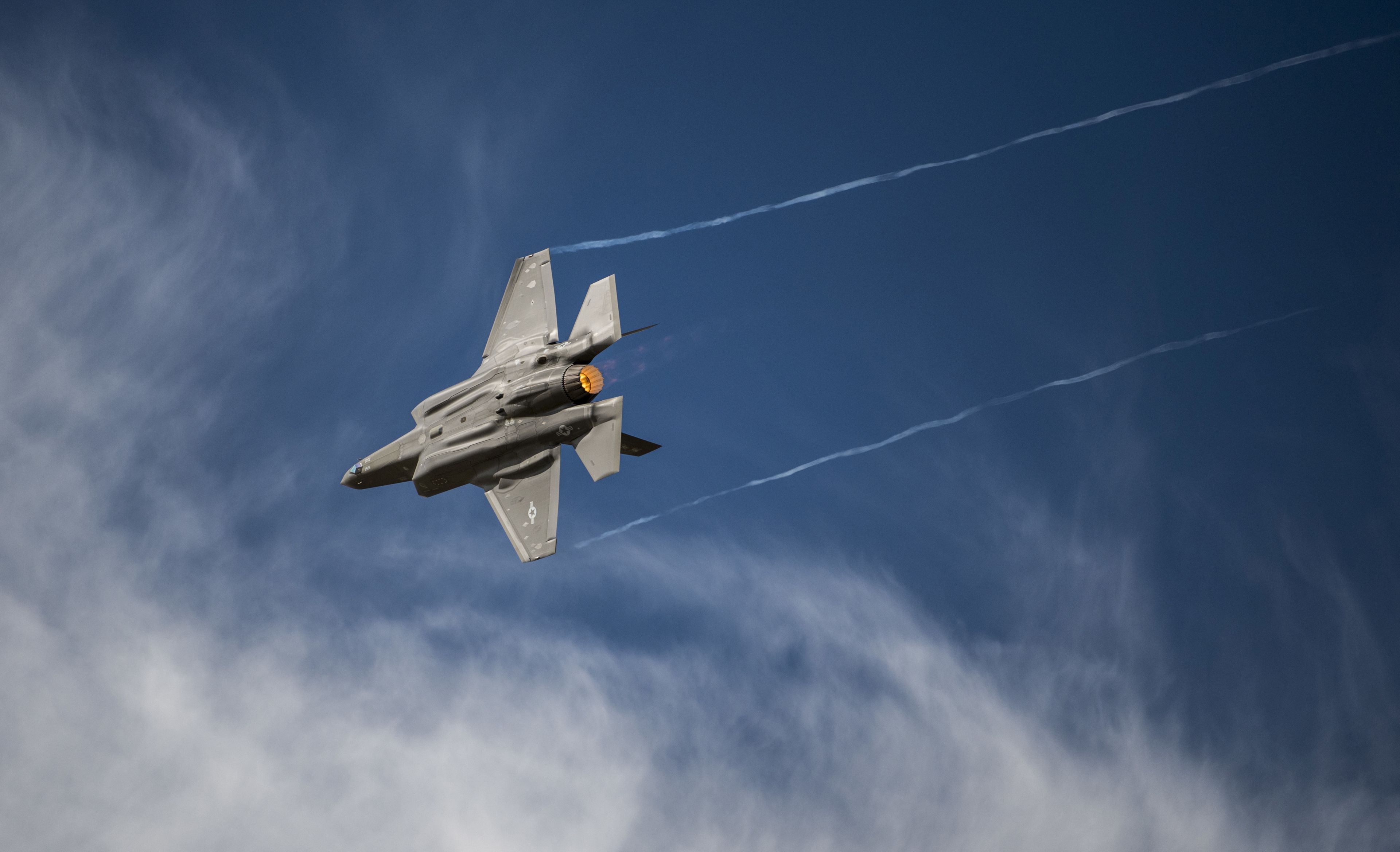 F-35A Lightning II demonstration at the Air Force Heritage Flight Training