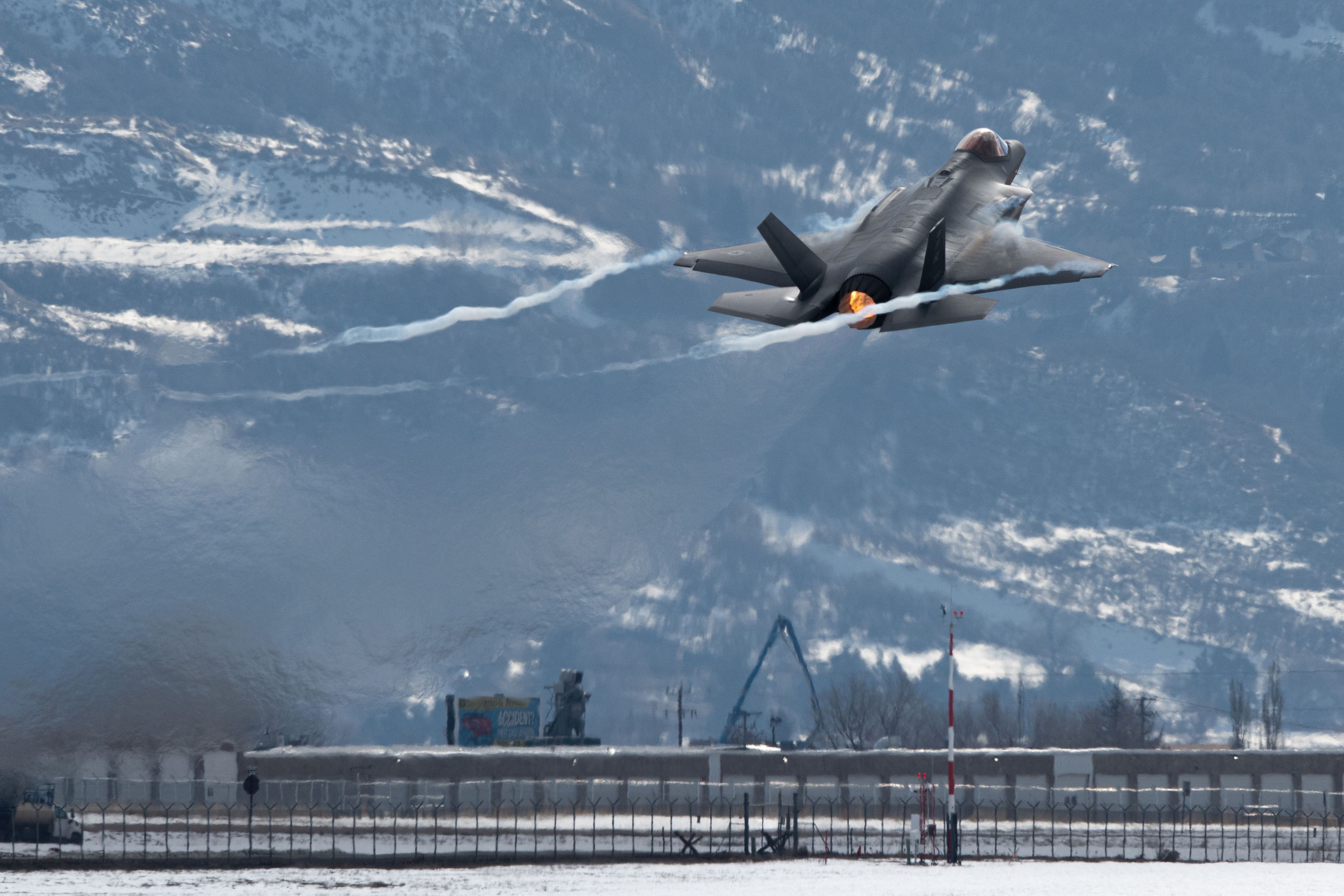 F-35A Lightning II jet at Hill Air Force Base