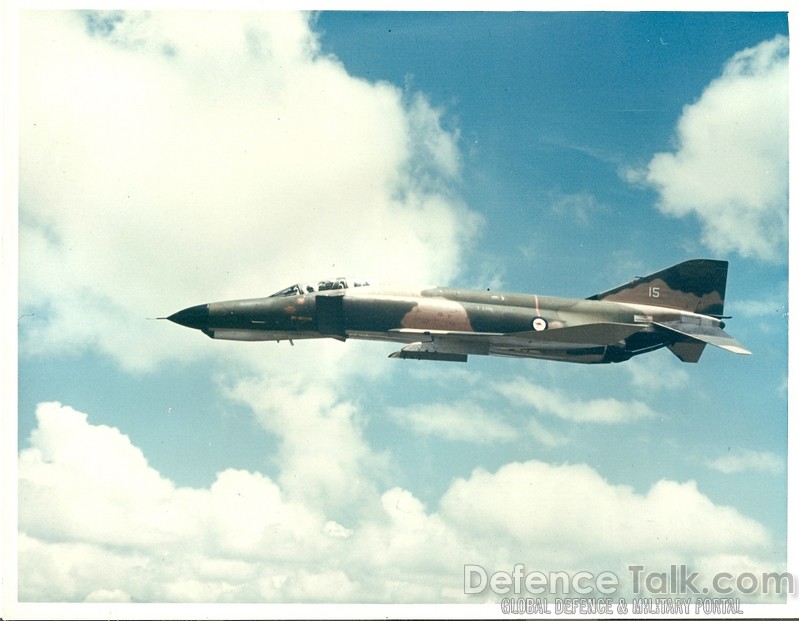 F-4E A69-7215 in flight.