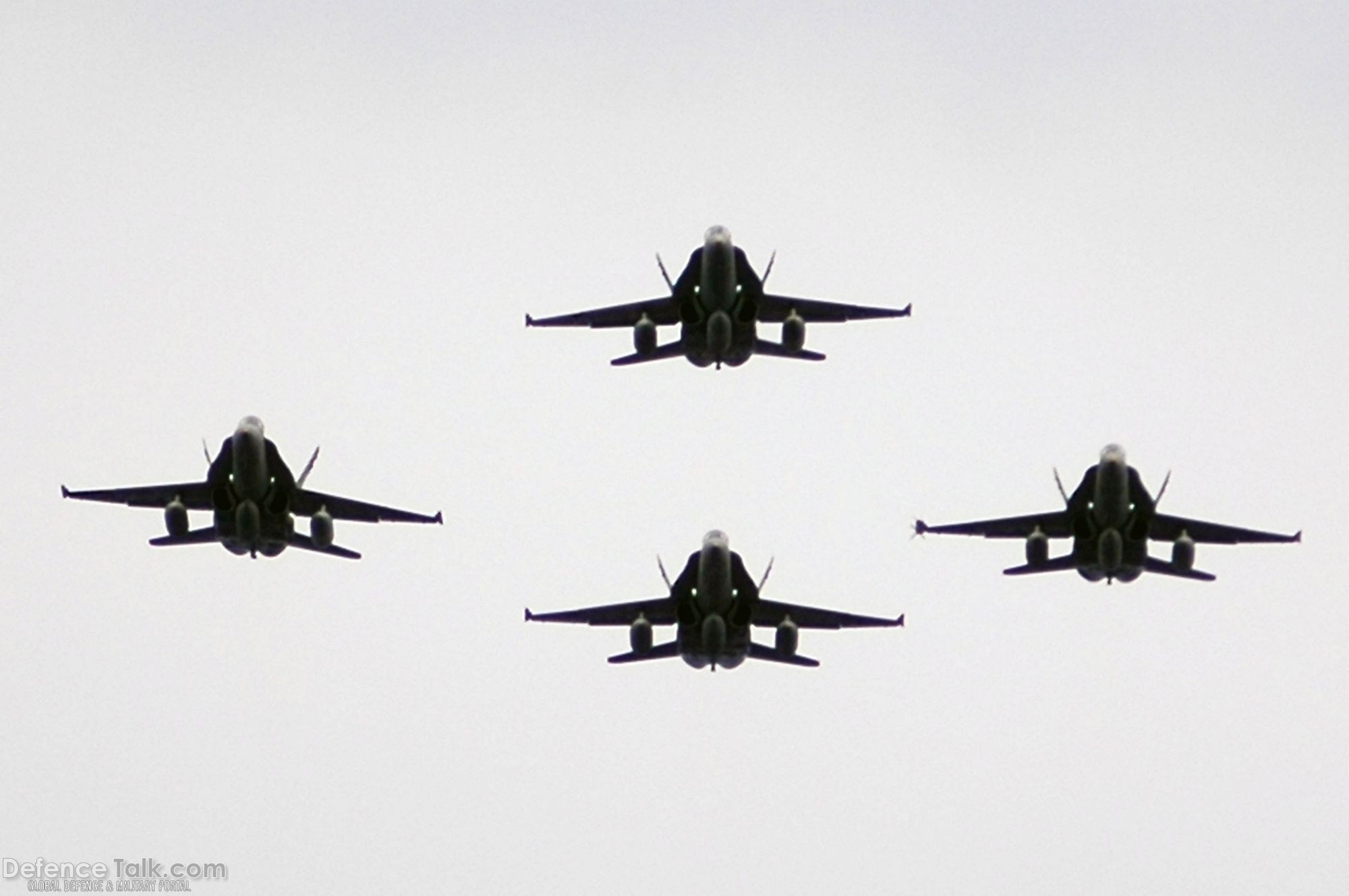 F/A-18's fly over USS Kitty Hawk (CV63)