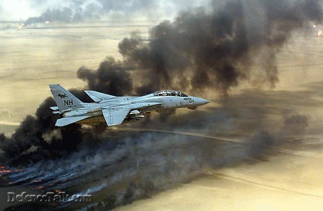 f14 over oil fields