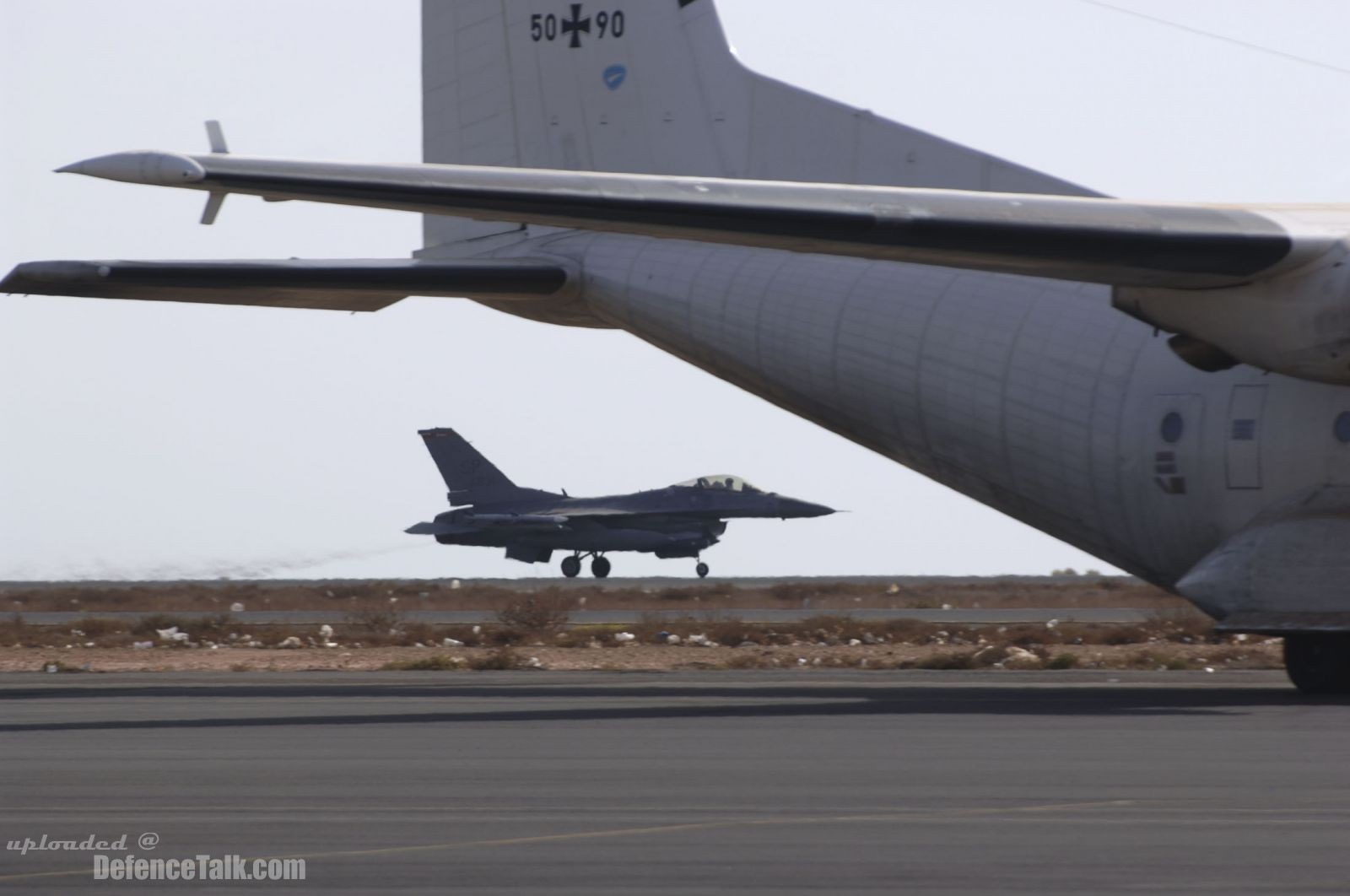 F16 aircraft demonstration - Steadfast Jaguar 2006