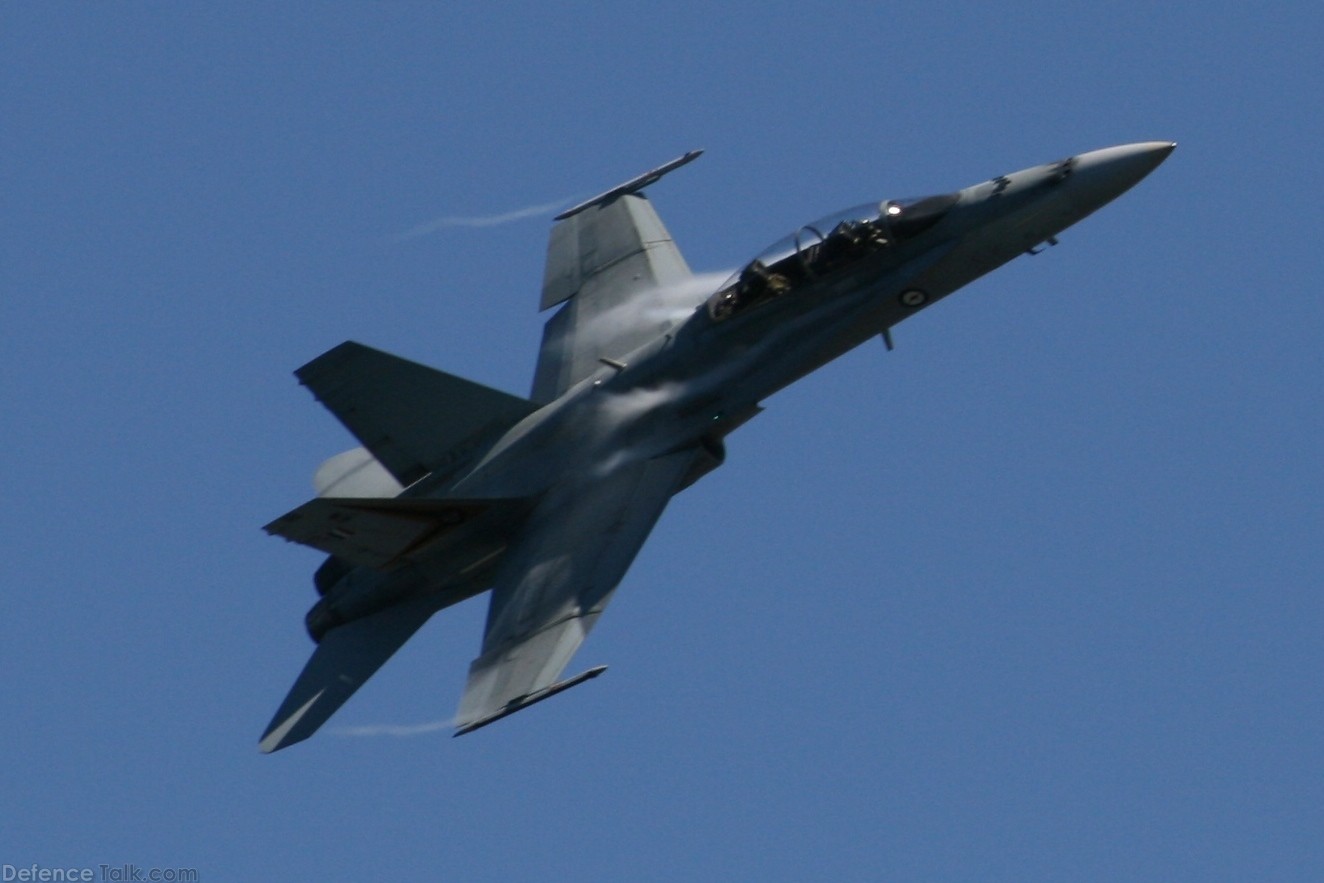 FA-18B Hornet at Royal Hobart Regatta