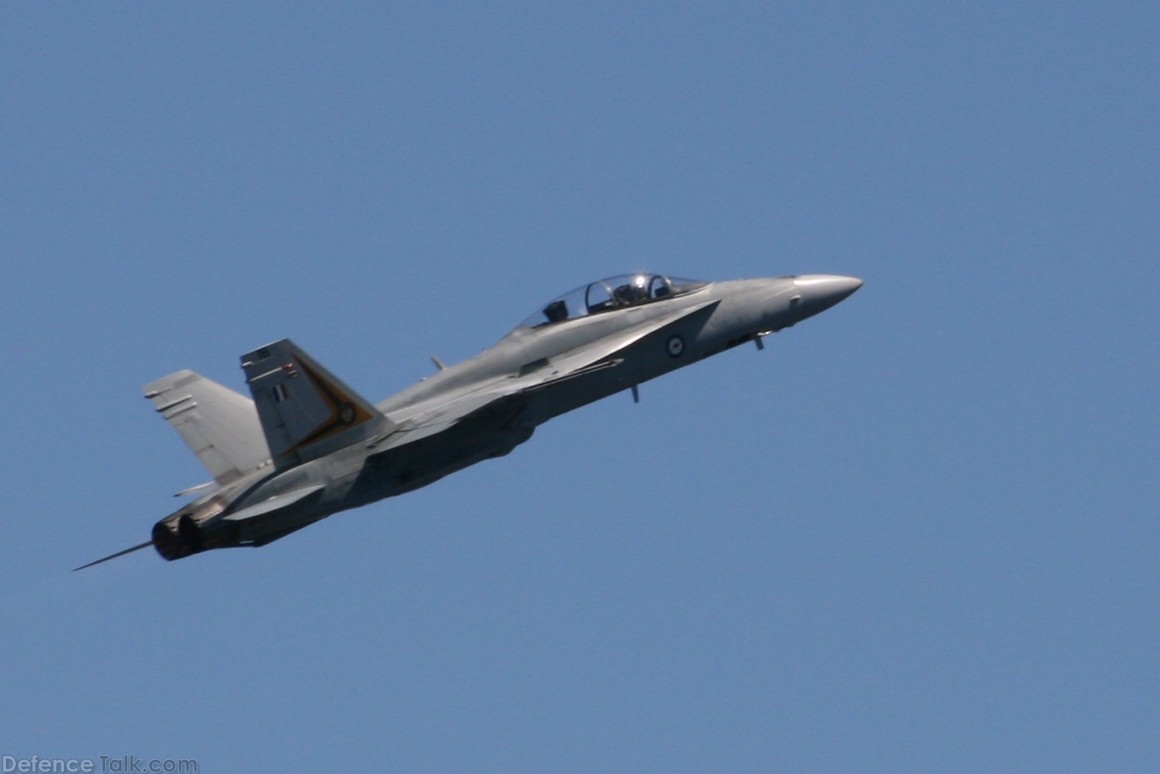 FA-18B Hornet at Royal Hobart Regatta