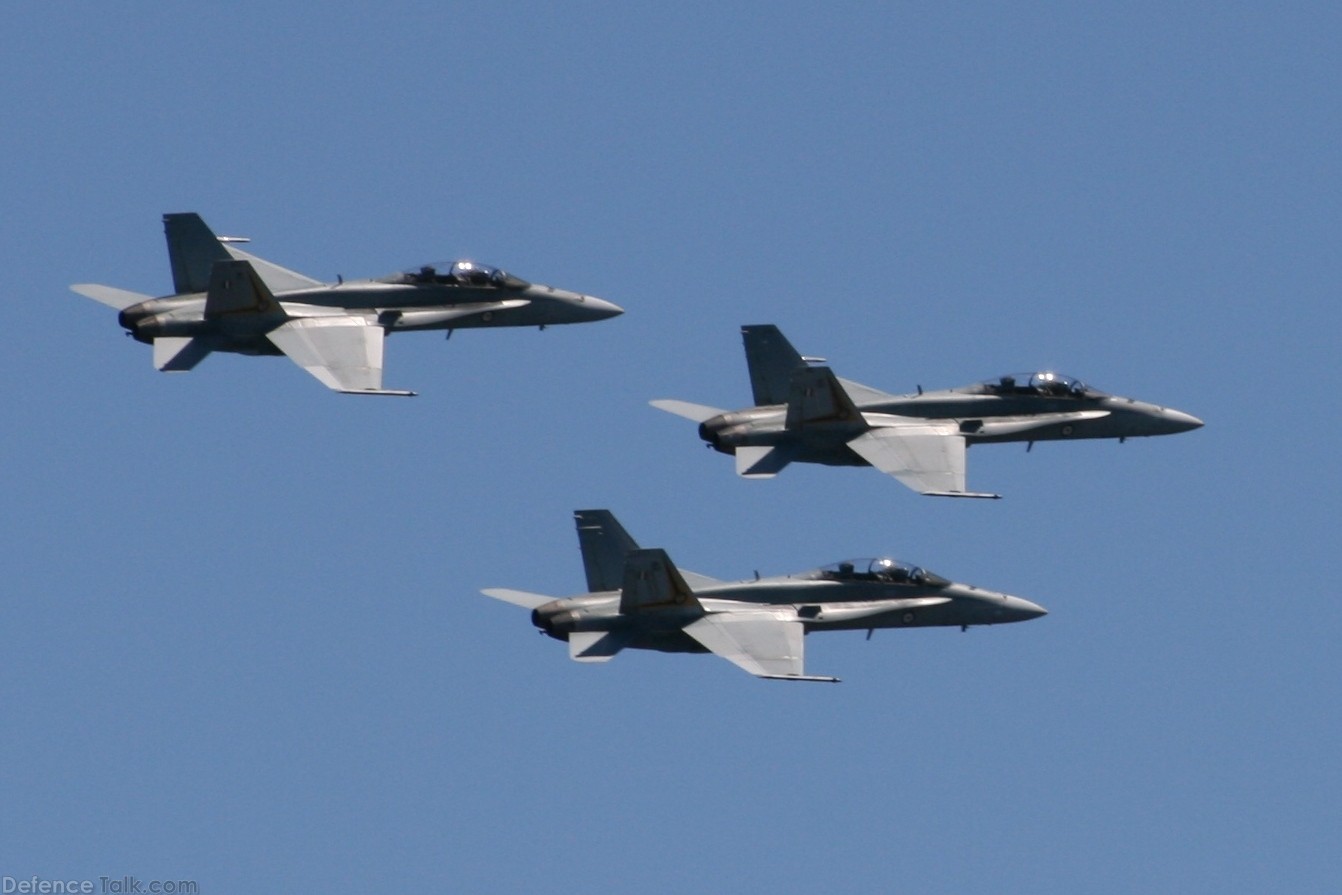 FA-18B Hornets at Royal Hobart Regatta