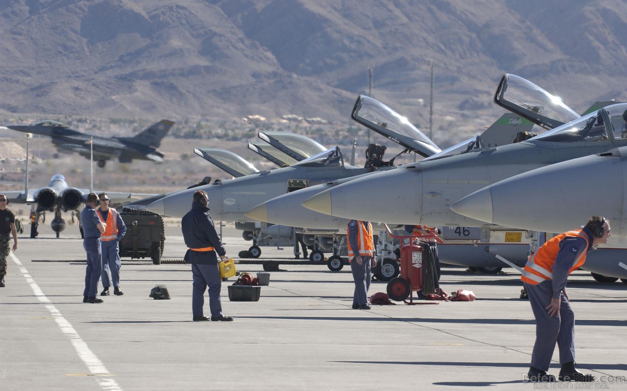 Fighter Aircrafts at Red Flag, Air Forces Exercise