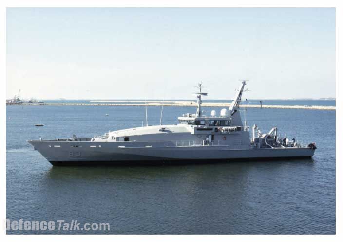First Armidale class patrol boat for the RAN.