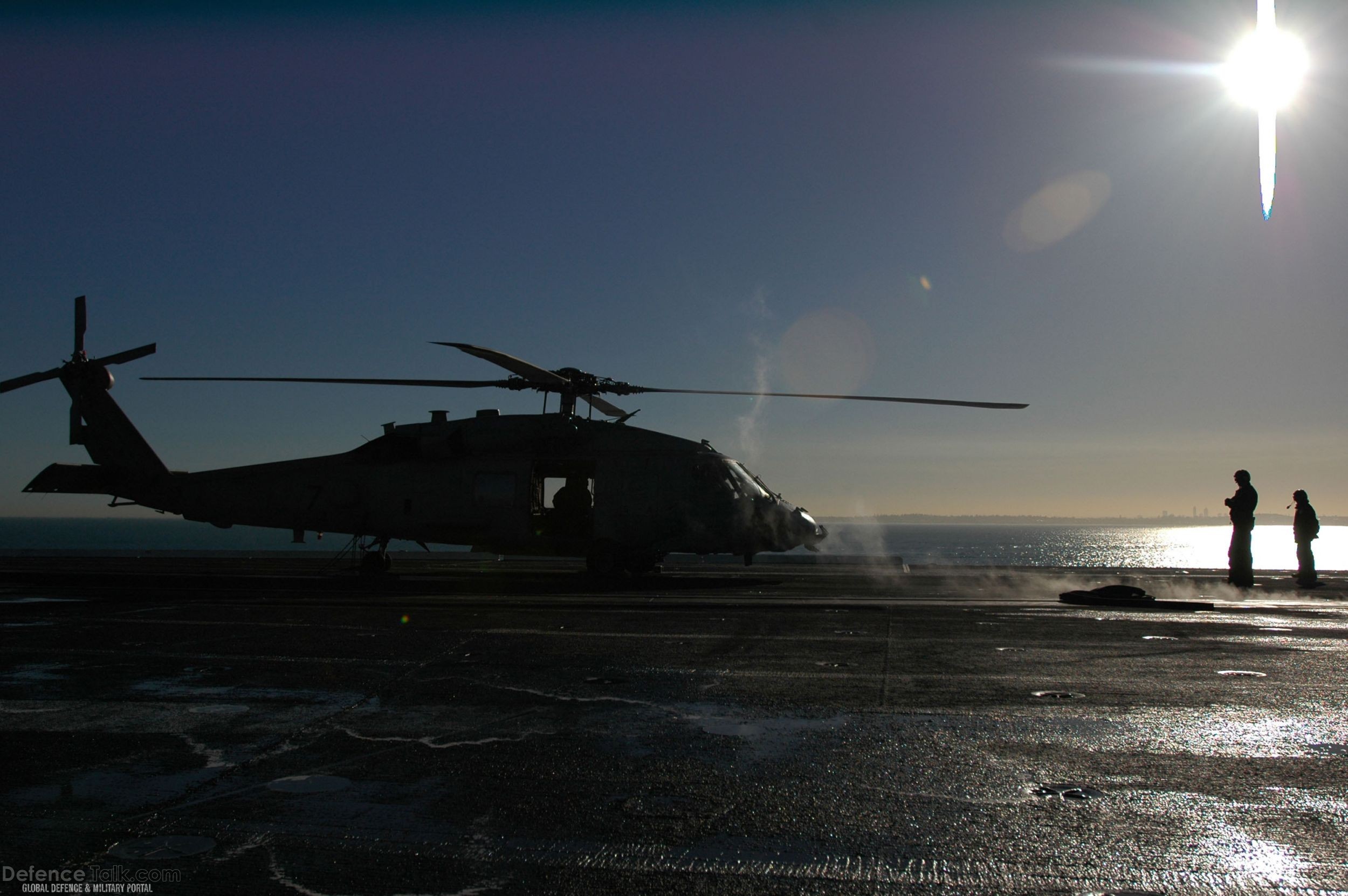 Flight Deck of USS Kitty Hawk (CV 63) Aircraft Carrier - US Navy