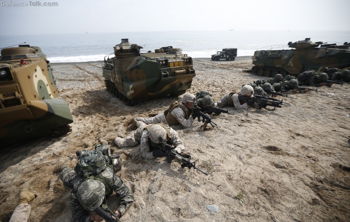 Foal Eagle 2014 - Military Exercise USA and South Korea Marines