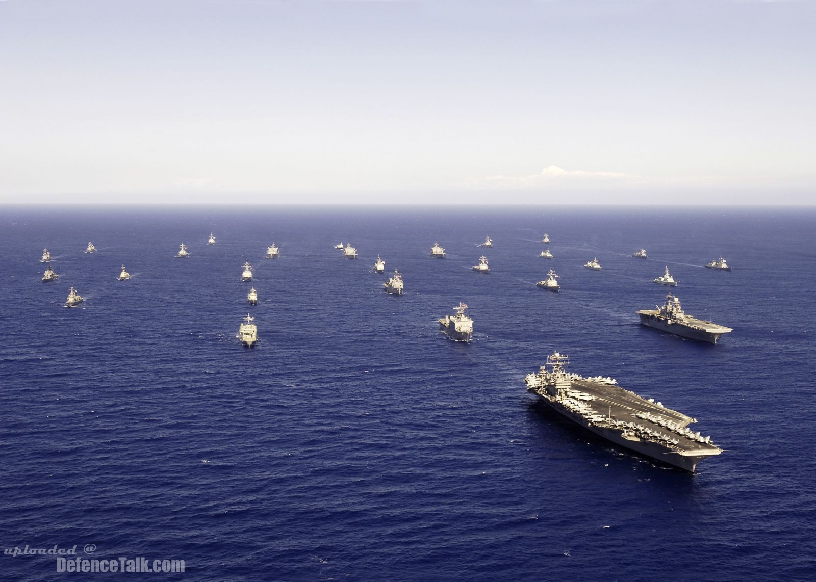 formation of ships and submarines from the U.S. Navy and seven other navies
