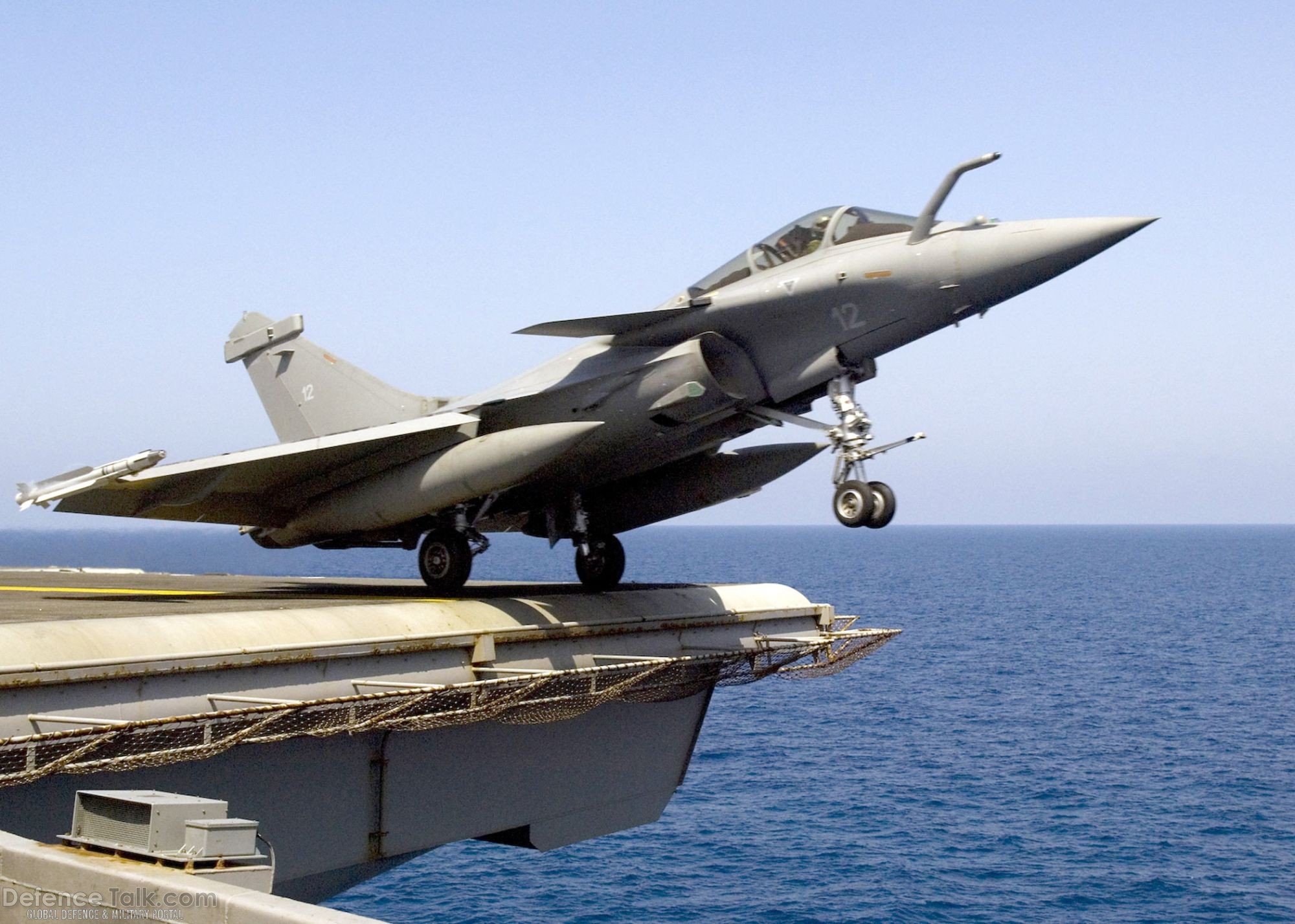 French Rafale M combat aircraft, US Navy Aircraft Carrier