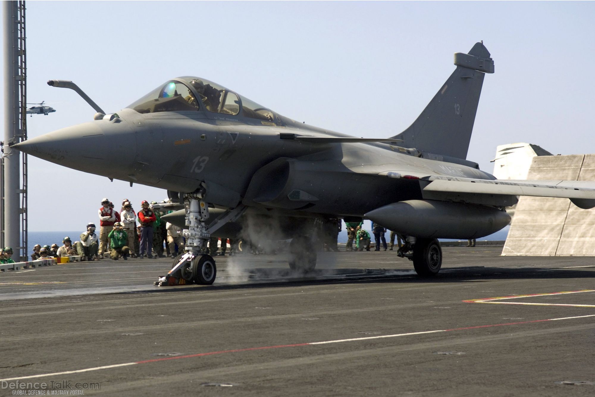 French Rafale M combat aircraft, US Navy Aircraft Carrier