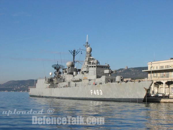 Frigate "Bouboulina" Sandard Class on port Hellenic Navy