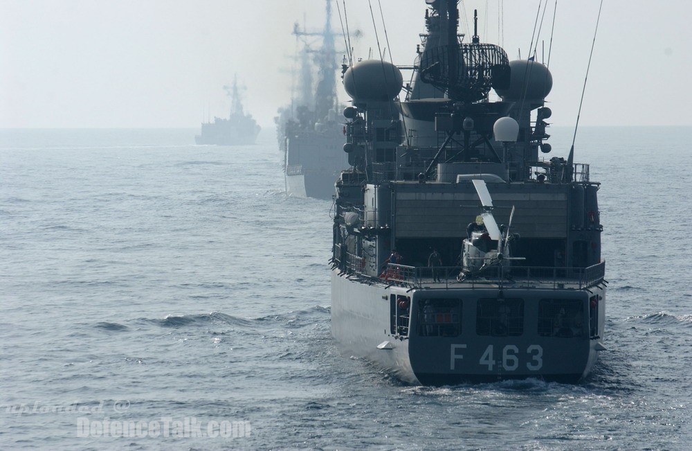 Frigates Hellenic Navy. The last one is "Bouboulina" Standard Cla