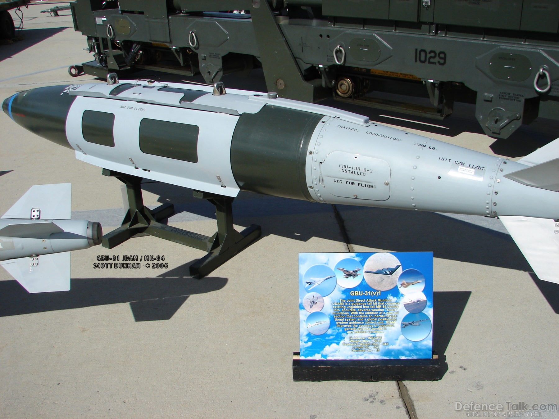 GBU-31 JDAM attached to MK-84 Bomb