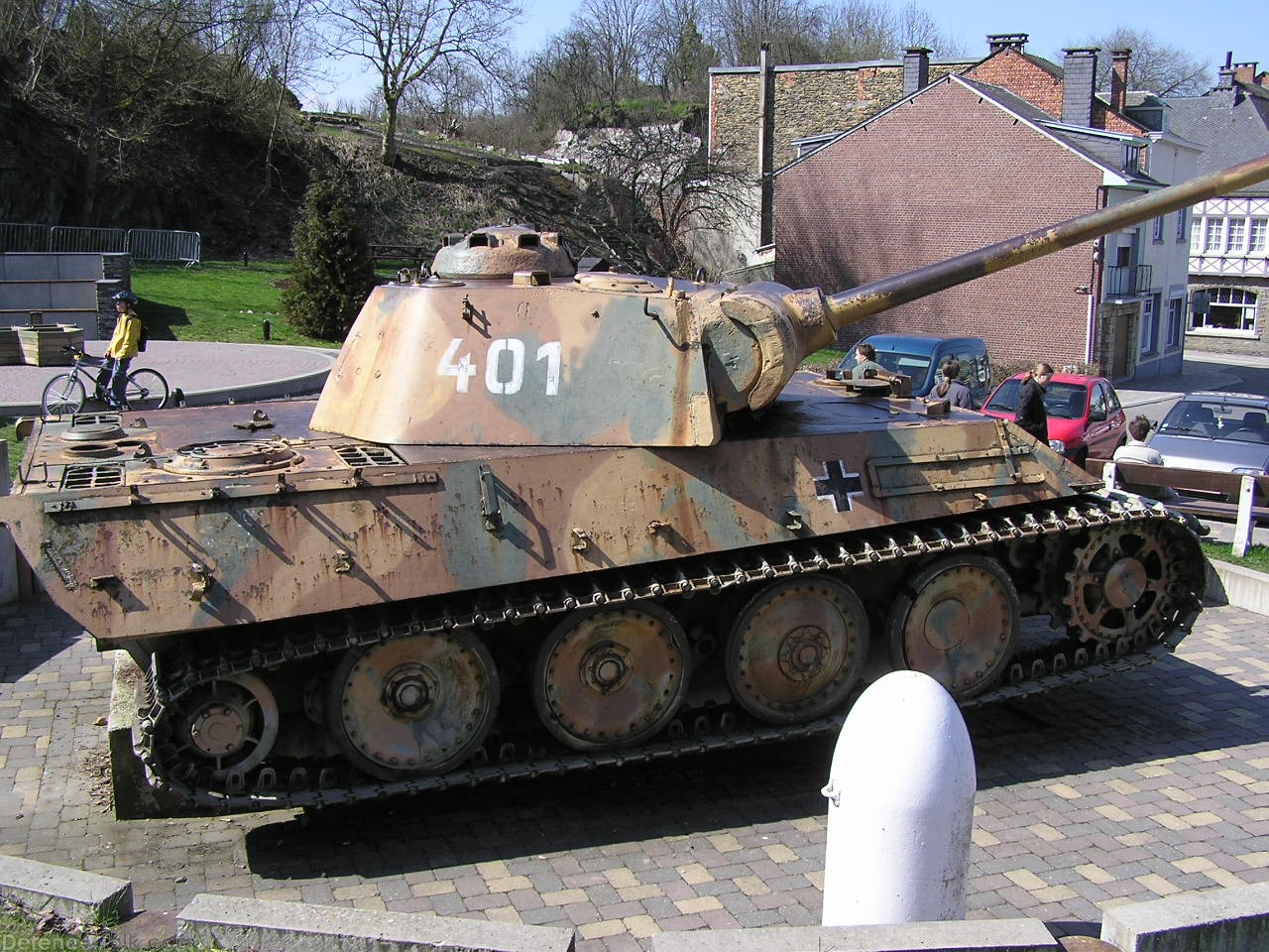 German tank " Panther mod.G" at Houffalize