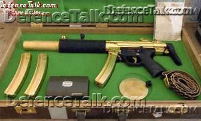 gold plated German-made MP-5 submachine gun